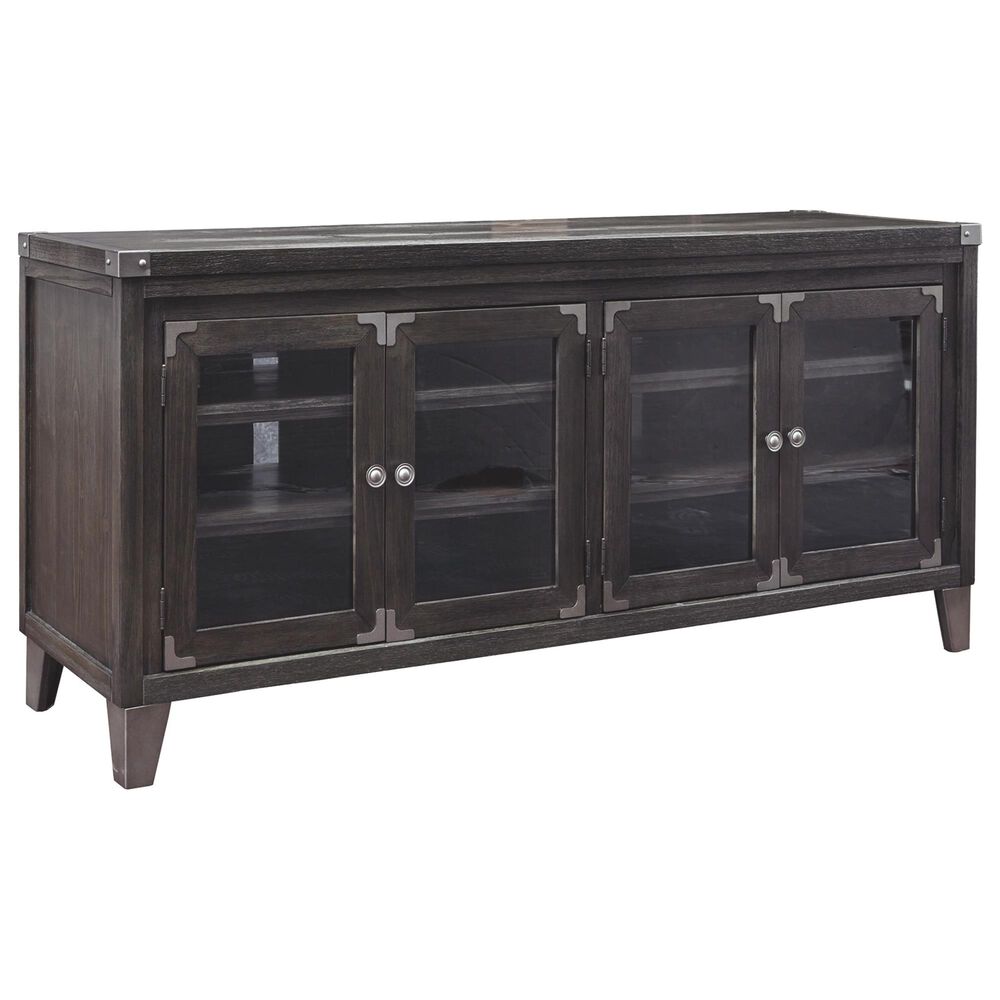 Signature Design by Ashley Todoe Extra Large 70&quot; TV Stand in Industrial Gray, , large