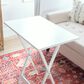 Linden Boulevard Taneli Tray Table Set with Stand in White (Set of 4), , large