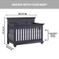 Oxford Baby Weston 4-In-1 Convertible Crib in Midnight Slate, , large