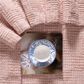 Trade Linker 50" x 70" Chenille Polyester Fringed Basket Throw in Blush, , large