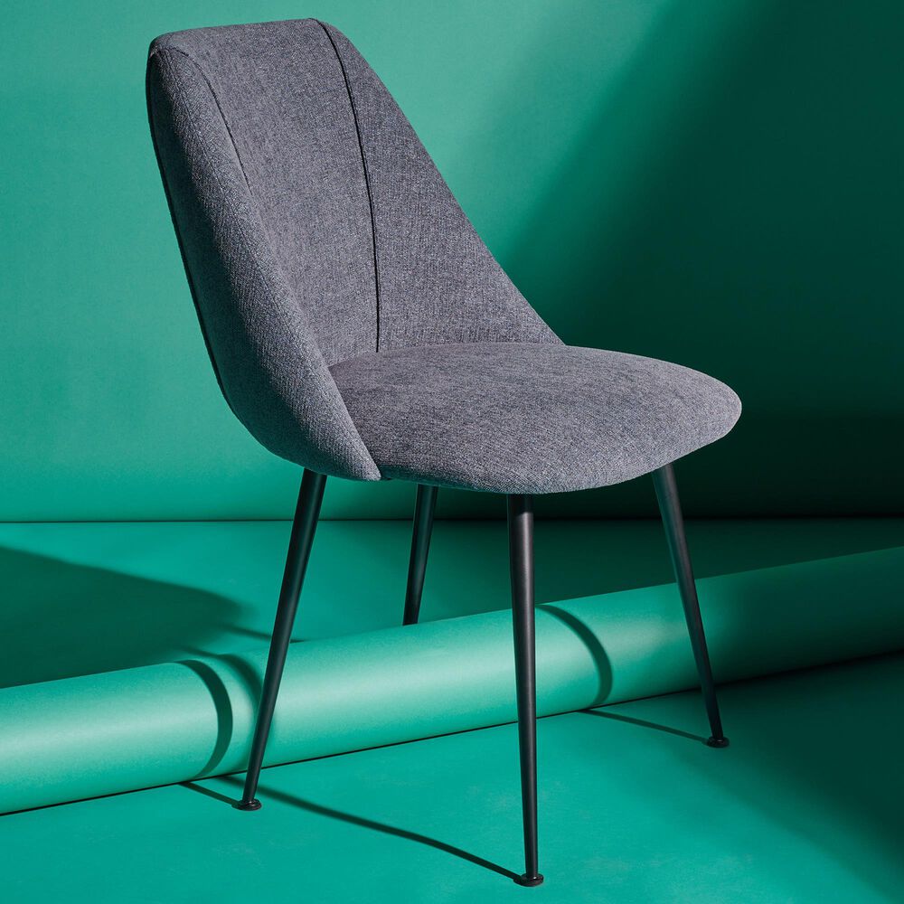 Safavieh Foster Dining Chair in Navy /Black, , large