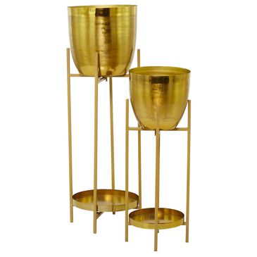 Maple and Jade 32" x 11" Planter in Gold (Set of 2), , large