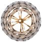 Golden Lighting Cascada 3-Tier 11-Light Pendant with Smoke Plated Glass Shade in Aegean Silver, , large