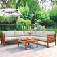 Hearth and Haven 4-Piece Outdoor Sectional Set in Beige, , large