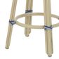 Furniture of America Eldridge 26" Patio Bar Stool in Natural, Navy and Gray (Set of 2), , large