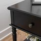 Linon Home Decor Mcghie Side Table in Matte Black, , large