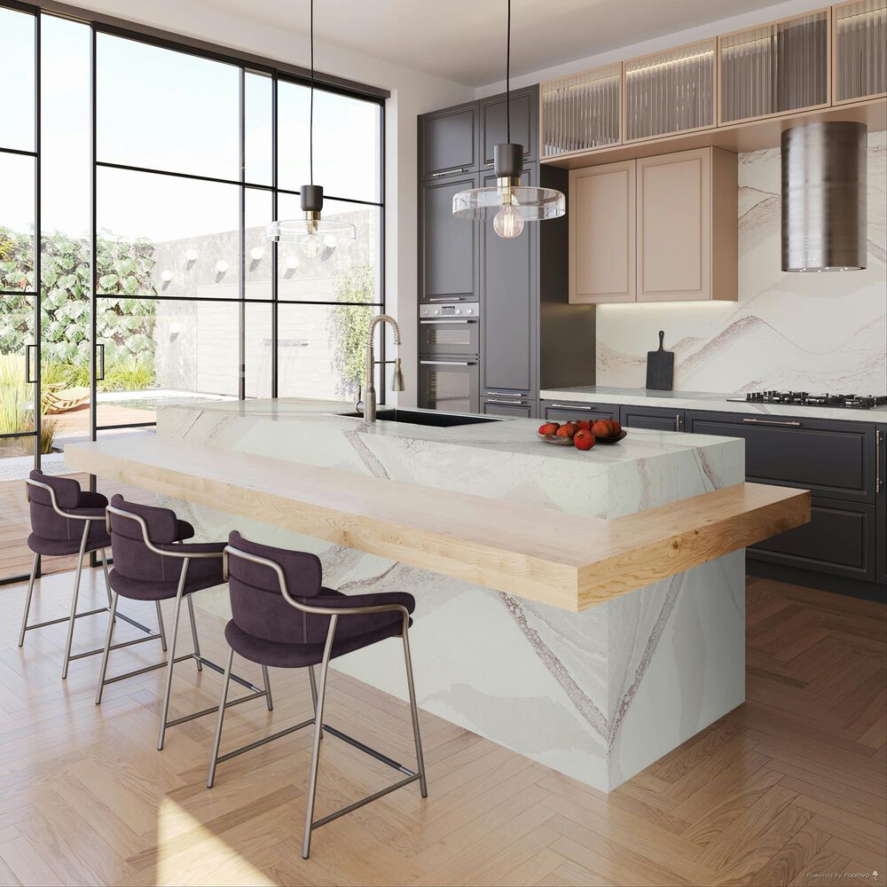 Cambria Luxury Hailey 3cm Quartz Countertop in White, , large