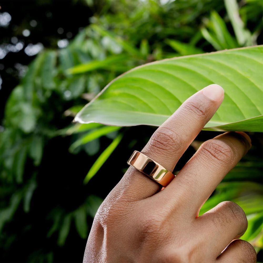 Ultrahuman Size 6 Activity Tracker Ring Air in Bionic Gold, , large