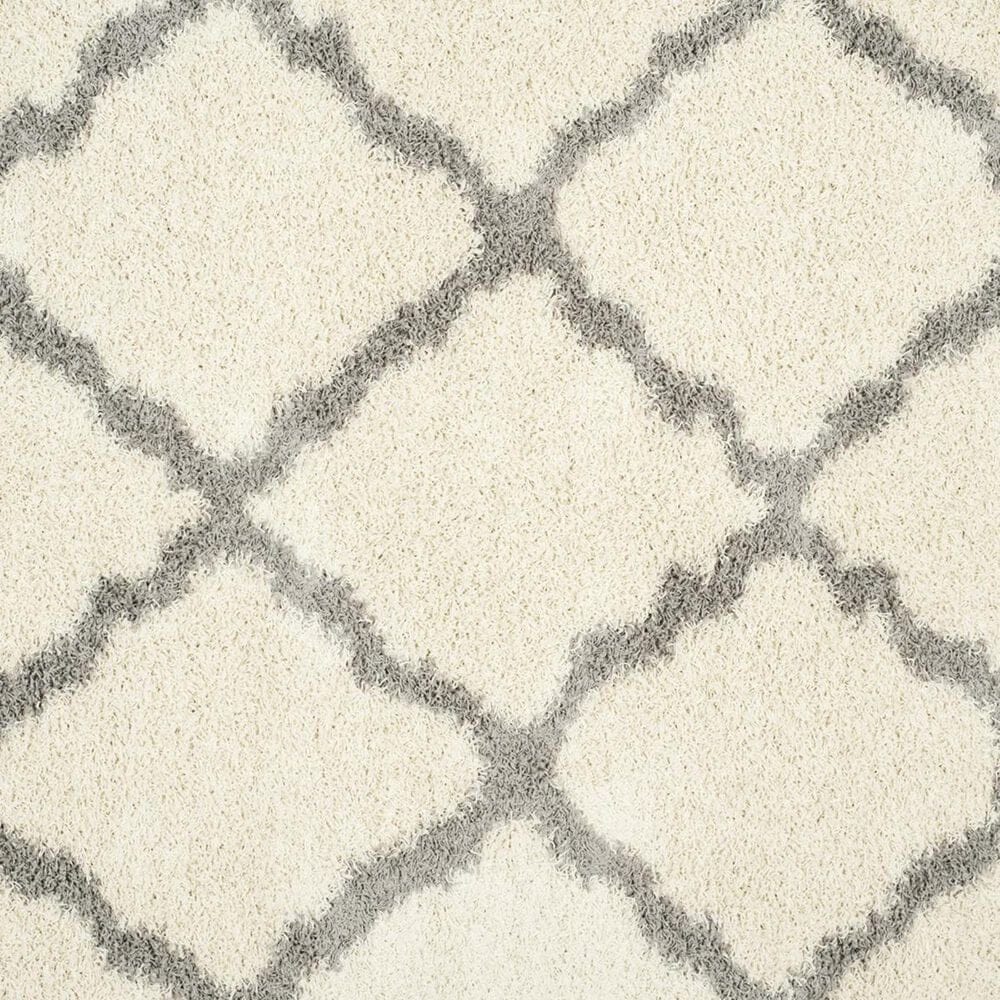 Safavieh Dallas Shag SGD257F-5 5&#39;1&quot; x 7&#39;6&quot; Ivory/Grey Area Rug, , large