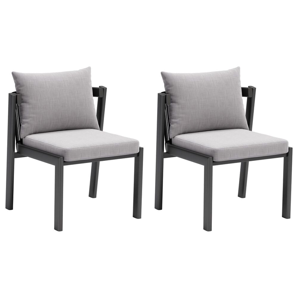 Zuo Modern Horizon Side Chair in Gray (Set of 2), , large