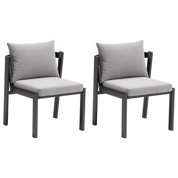 Zuo Modern Horizon Side Chair in Gray (Set of 2), , large