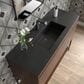 James Martin Vanities Mantova 47.3" Single Vanity in Mid-Century Walnut with 3 cm Charcoal Black Composite Stone Top and Rectangular Sink, , large