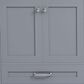 Lexora Home Dukes 84" Double Bathroom Vanity in Dark Grey with 2 cm White Cultured Marble Top and Rectangular Sinks, , large