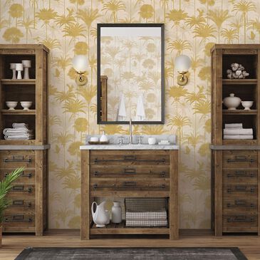 Tempaper Royal Palm 198" x 20.5" Peel and Stick Wallpaper in Gold, , large