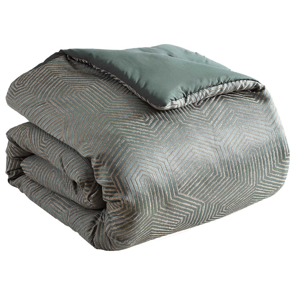 Hallmart Collectibles Haldon 10-Piece Queen Comforter Set in Green, , large