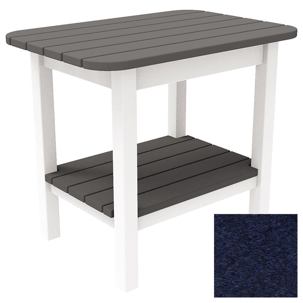 Oceanside Westerly End Table in Navy, , large