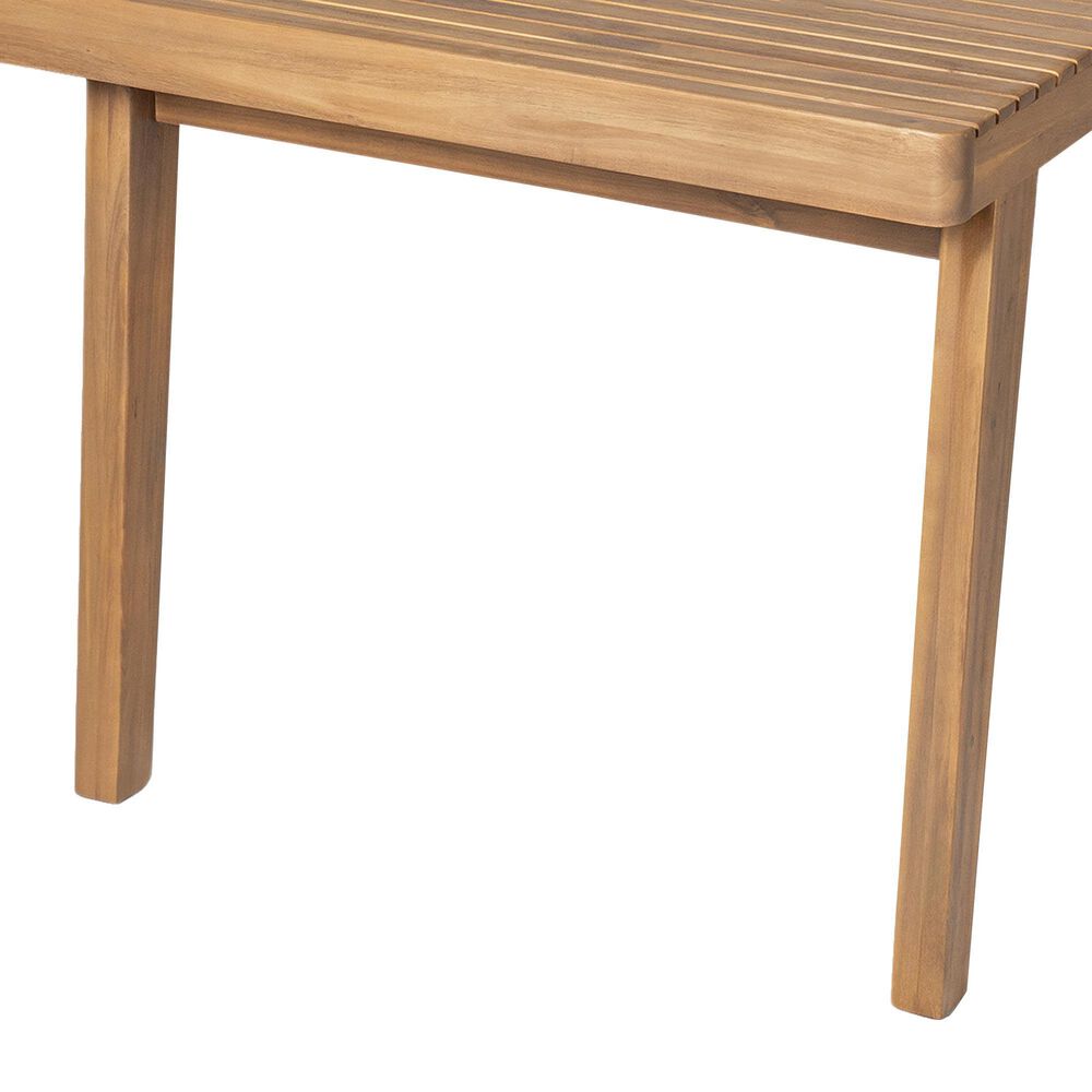 Hearth and Haven Outdoor Rectangular Dining Table in Brown - Table Only, , large
