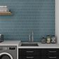 Dal-Tile Mythology Aura 2" x 5" Picket Undulated on 11.125" x 12.25" Ceramic Mosaic Sheet, , large