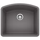 Blanco Diamond 24" Single Bowl Kitchen Sink in Cinder, , large
