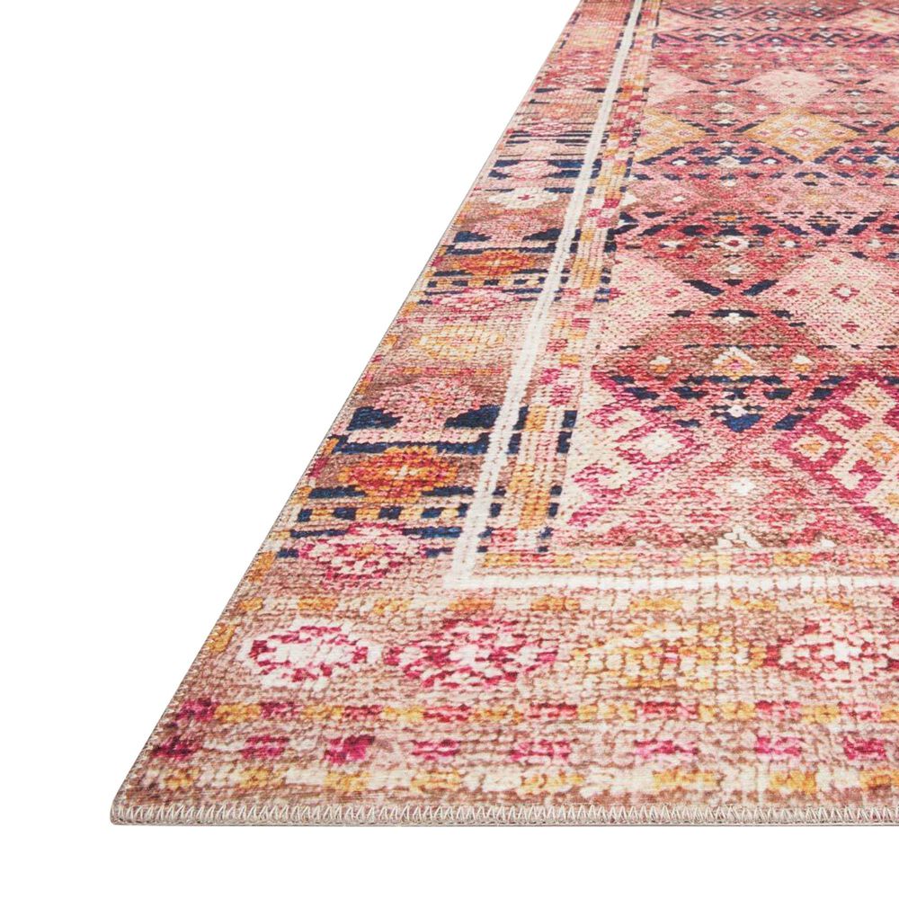 Loloi II Layla  2&#39; x 5&#39; Magenta and Multicolor Area Rug, , large