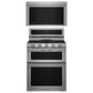 KitchenAid 2-Piece Kitchen Package with 6 Cu. Ft. Freestanding Gas Range and 1.1 Cu. Ft. Over-The-Range Microwave Oven in Stainless Steel, , large