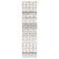 Safavieh Tulum 2" x 21" Ivory and Grey Runner, , large