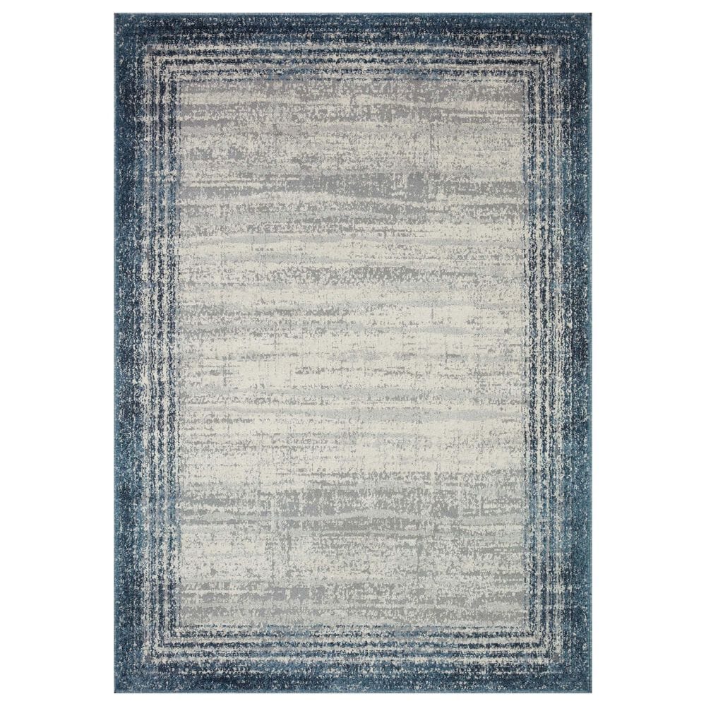 Loloi II Austen AUS-02 11"2" x 15" Pebble and Blue Area Rug, , large