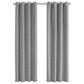 Monarch Specialties 52" x 95" Curtain Panel in Light Grey (Set of 2), , large