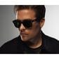 Rayban Glasses Wayfarer Gen 2 53mm Sunglasses with Green Lenses in Shiny Black, , large