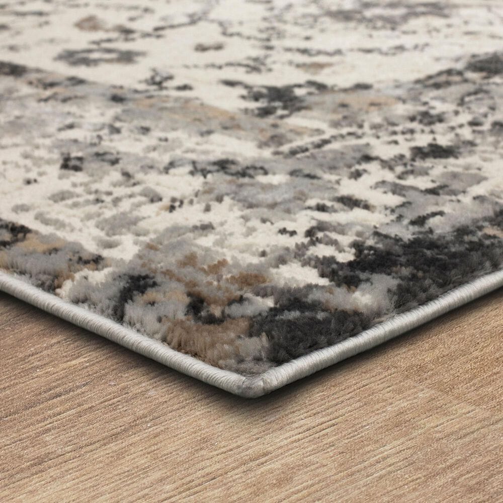 Karastan Cleo R1076 5&#39; 3&quot; X 8&#39; Light Grey Area Rug, , large