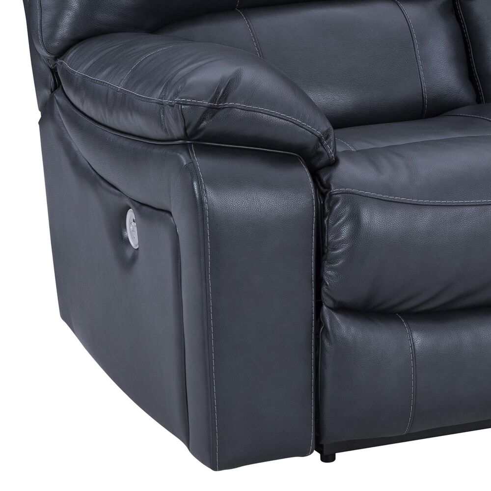 Ashley Leesworth Power Reclining Loveseat in Ocean, , large