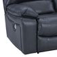 Ashley Leesworth Power Reclining Loveseat in Ocean, , large