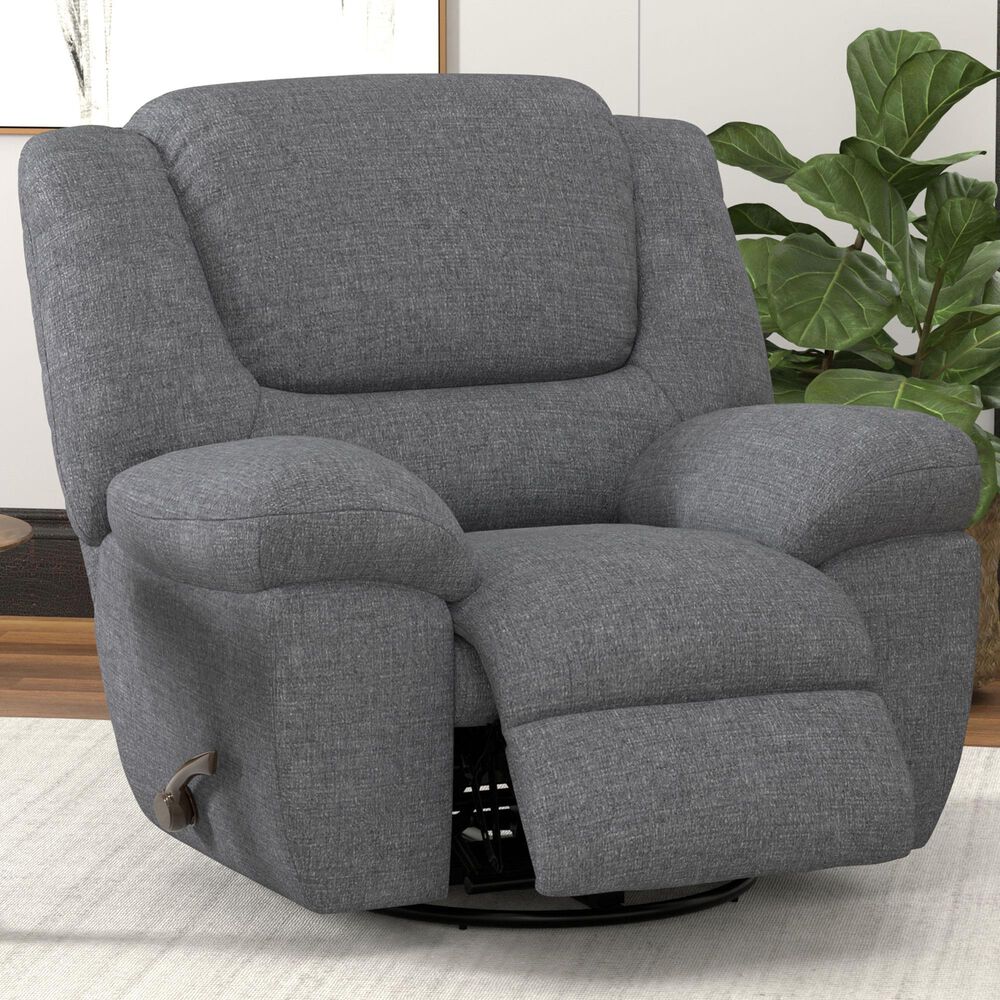 Catnapper Trifecta Power Swivel Recliner in Smoke, , large