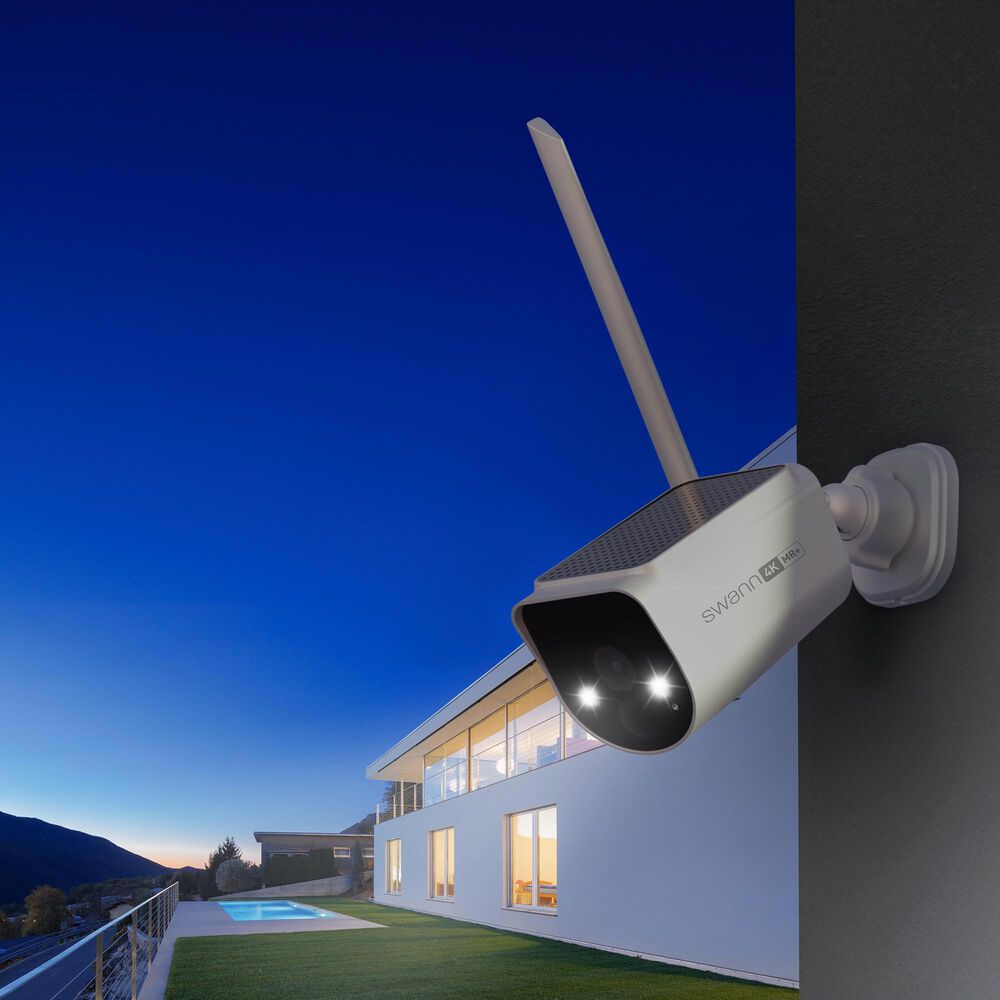 Swann MaxRanger4K Solar 2 Camera Security System in White, , large