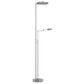 Cal Lighting Circa Torchiere Floor Lamp in Matte Satin Nickel, , large