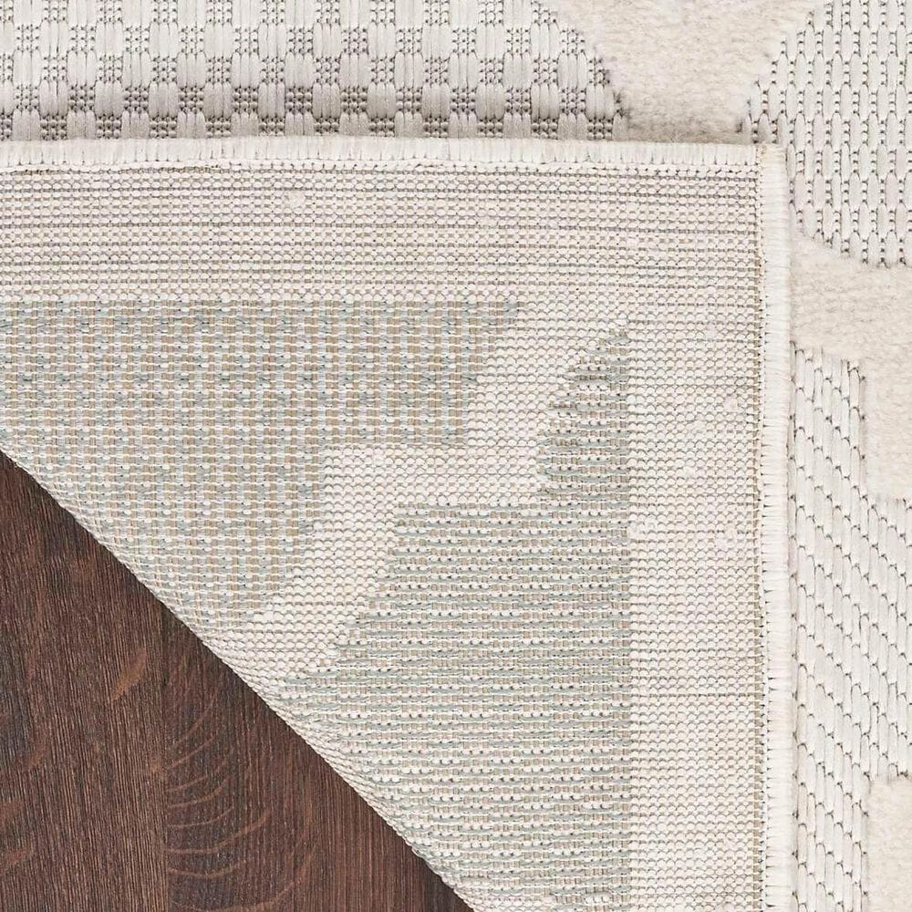 Nourison Easy Care 8&#39; x 10&#39; Ivory and White Indoor/Outdoor Area Rug, , large