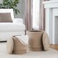Lumisource Marla 2-Piece Upholstered Ottoman Set in Brown, , large