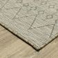 Oriental Weavers Tortuga TR04A 1"10" x 7"6" Beige and Black Runner, , large