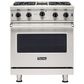 Viking Range 30" Freestanding Open Burner Gas Range in Stainless Steel, , large