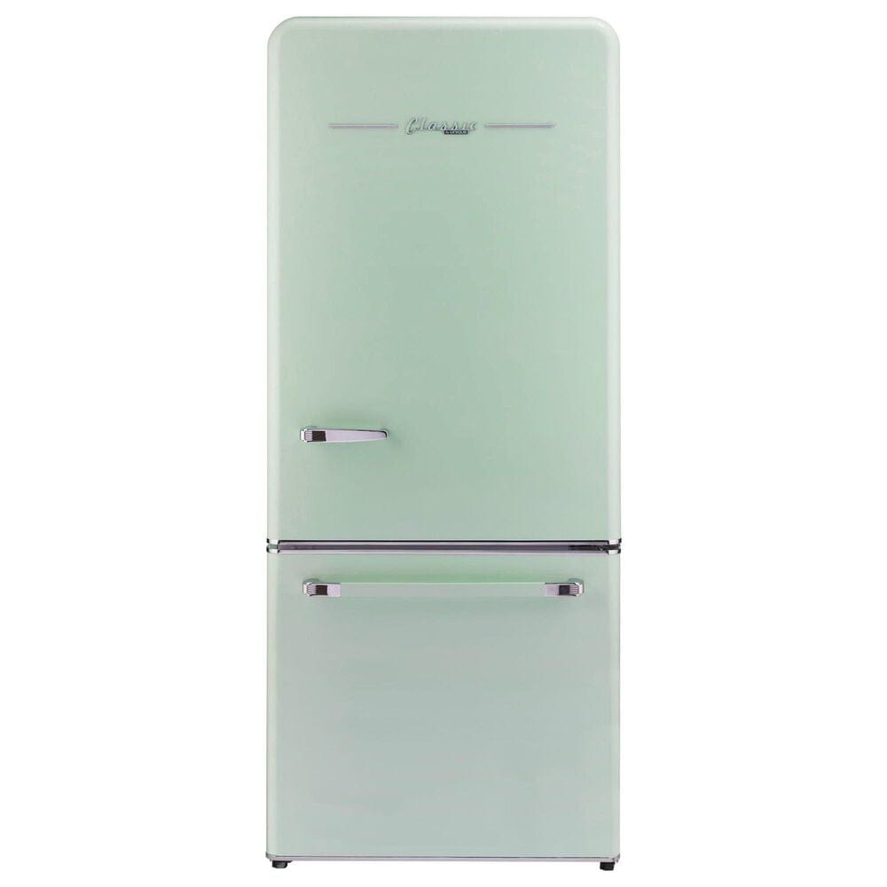 Unique Appliances Classic Retro 18 Cu. Ft Bottom Freezer Refrigerator in Summer Mint Green, , large
