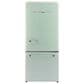 Unique Appliances Classic Retro 18 Cu. Ft Bottom Freezer Refrigerator in Summer Mint Green, , large