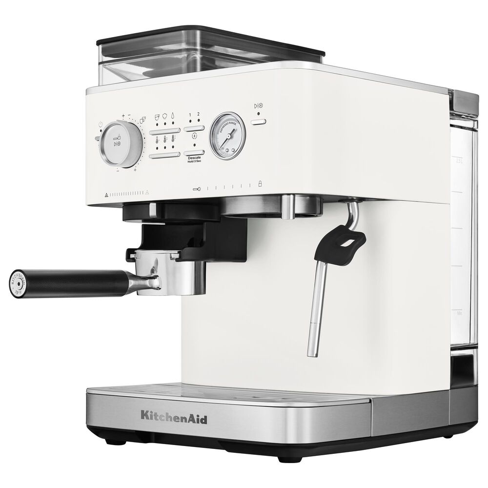KitchenAid Semi Automatic Espresso Machine in Porcelain White, , large
