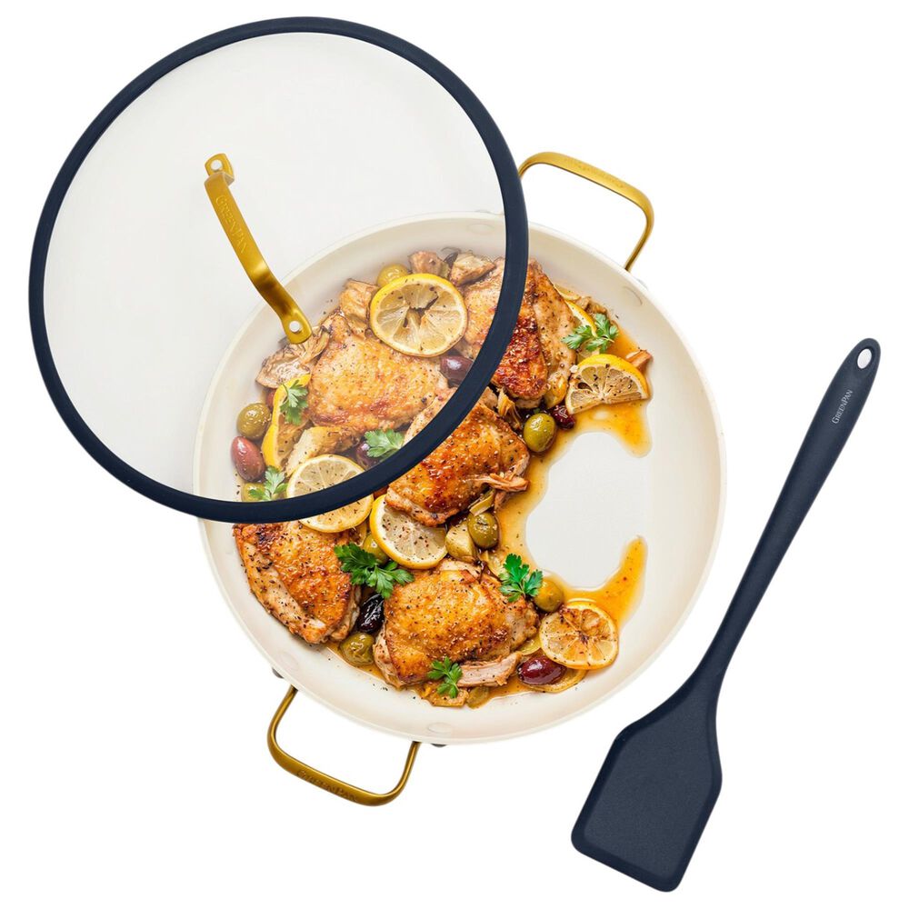 Green Pan Reserve Pro 11" Ceramic Nonstick Everyday Pan with Lid in Oxford Blue, , large