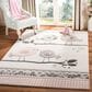 Safavieh Carousel CRK153 3"3" x 5"3" Pink and Ivory Kids Area Rug, , large