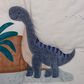 Lambs & Ivy Dino-Might 3-Piece Crib Bedding Set in White, Gray and Blue, , large