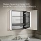 Kohler Maxstow 22" x 24" Lighted Medicine Cabinet in Dark Anodized Aluminum, , large