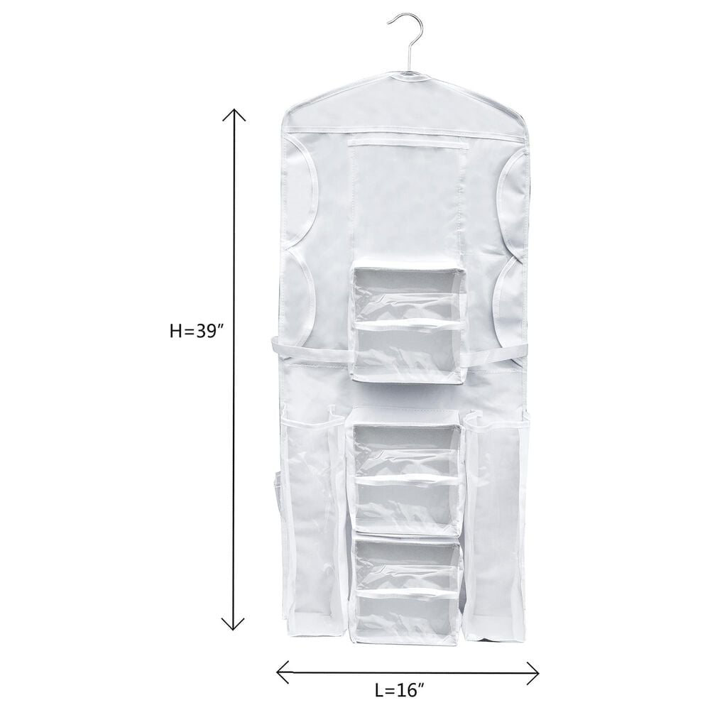 Timberlake Wrapping Paper Storage Organizer in Clear and White &#40;Set of 2&#41;, , large