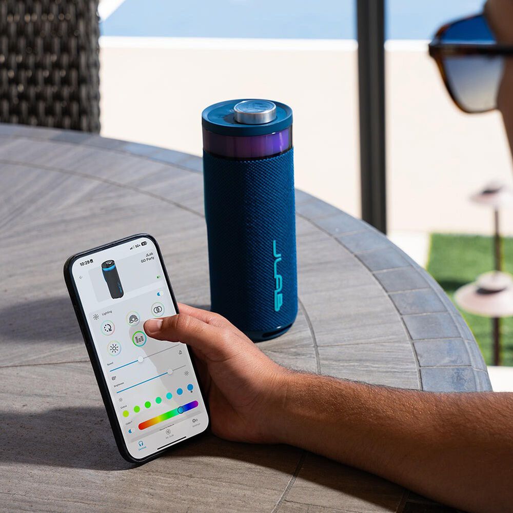 JLab Go Party Portable Bluetooth Speaker in Navy, , large