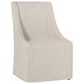 Classic Home Warwick Upholstered Rolling Dining Chair in Oatmeal, , large