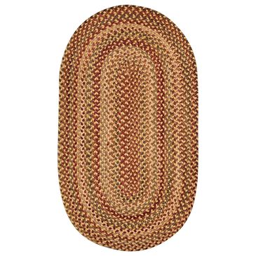 Capel Homecoming 0048-100 8" x 11" Oval Wheatfield Area Rug, , large